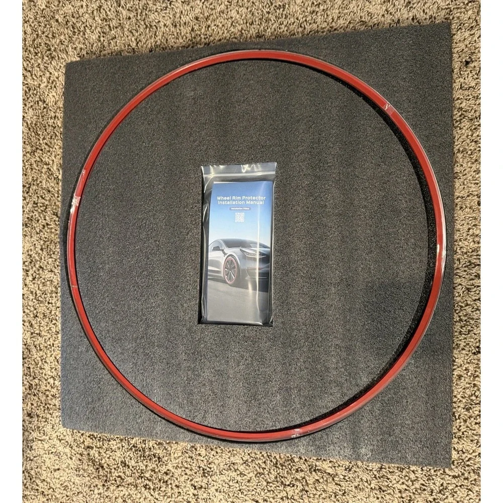 Red Rim Protectors for Alloy Wheels by Rimblades Original - Fits Up to 24